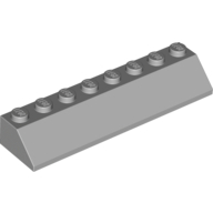 Lego kostka (kostička) 2x8 sklon (šikmá) 45°, světle modro šedá (4215352, 4509914)
